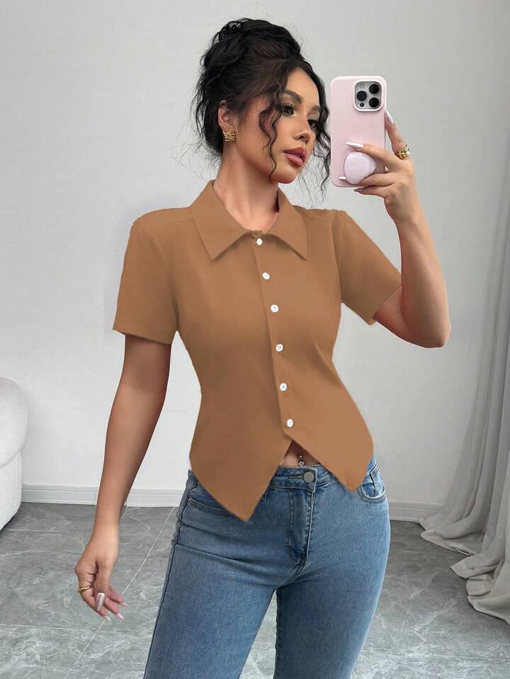 Back Cross Waist Shirt