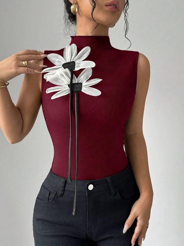 Flower Detail Top