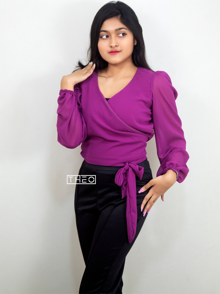Georgette Wrap Top