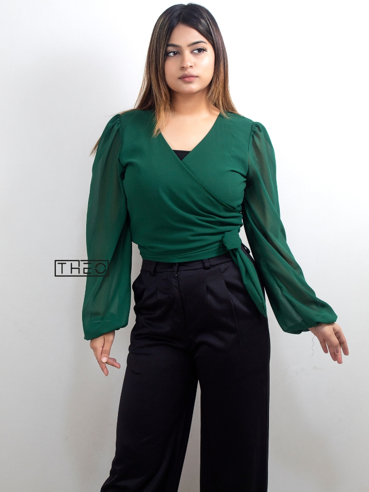 Georgette Wrap Top