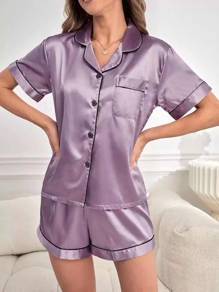 Satin Nightwear Short