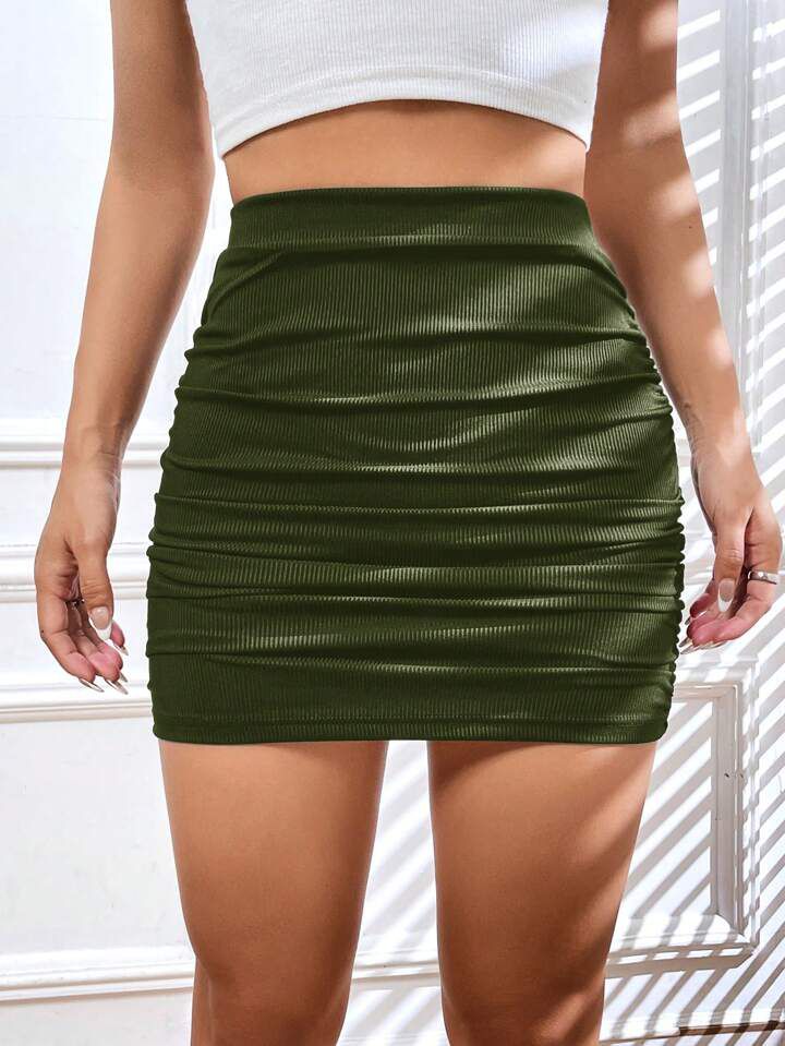 Mini Skirt Ruched