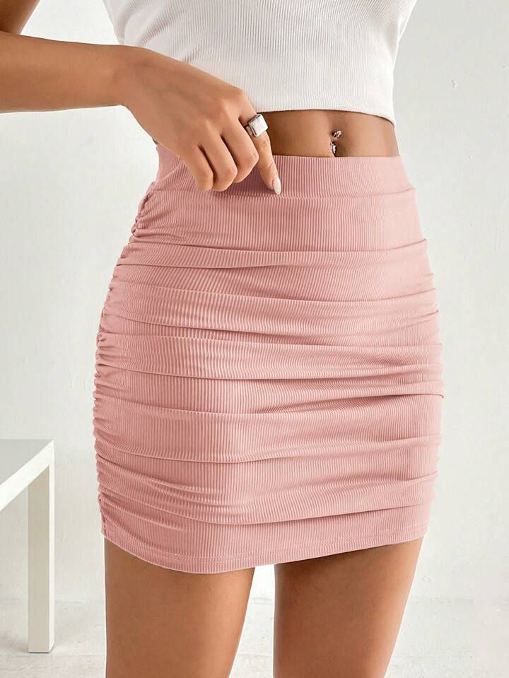 Mini Skirt Ruched