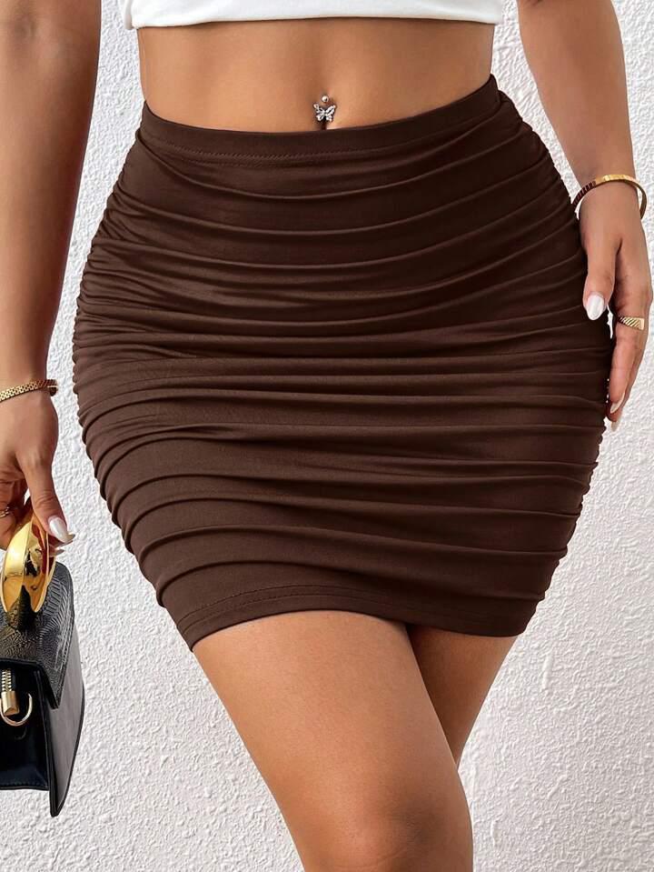 Mini Skirt Ruched